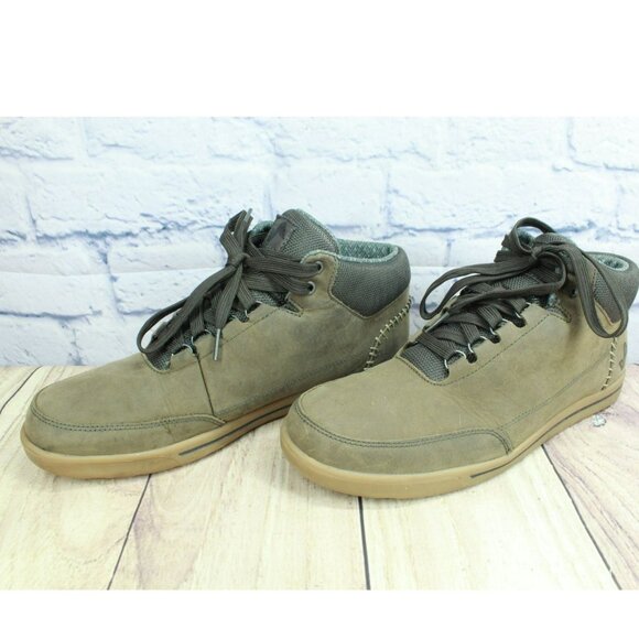 Forsake Phil Brown Leather Lace Up Waterproof Casual Mid Top Boots Size 9.5